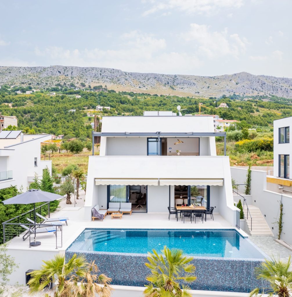 Split, luxurious newly built villa with a pool