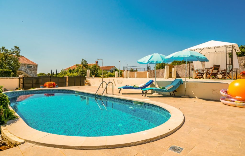 Dubrownik, mediterranean style stone house with pool.