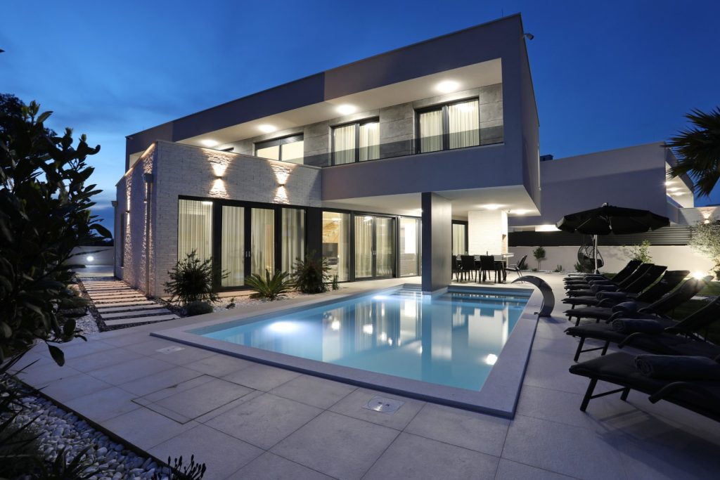 Zaton luxury villa with pool, modern new building